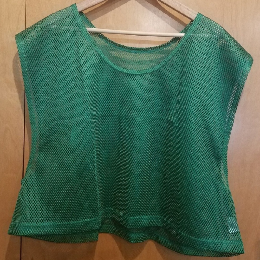Mesh Sport Crop Tops Sz Fits XL-4XL